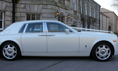 White Rolls Royce Phantom Coventry